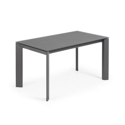 Стол La Forma (ех Julia Grup) Стол Atta 140 (200) x90 темно-серый, стекло арт. 051228