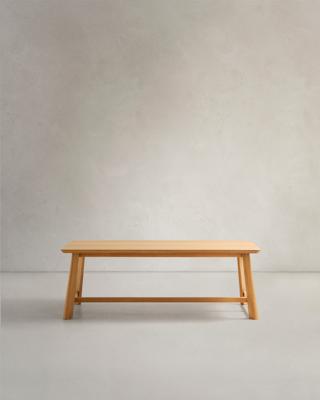 Стол La Forma (ех Julia Grup) Стол Idun из шпона и массива дуба с натуральной отделкой 200x100см арт. 254165