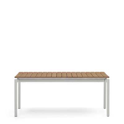 Стол La Forma (ех Julia Grup) Уличный раздвижной стол Canyelles из полистирола и алюминия светло-серого цвета, 180 (240) x 100 арт. 421376