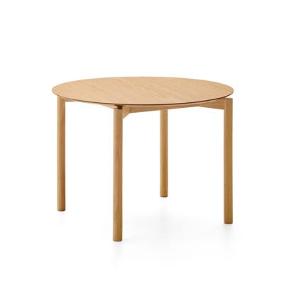 Стол La Forma (ех Julia Grup) Круглый стол Indara из шпона и каучукового дерева с натуральной отделкой Ø100 арт. 251366