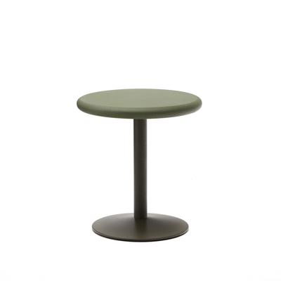 Стол La Forma (ех Julia Grup) Уличный стол Esilda зеленый из цемента и стали со столешницей Ø70 см арт. 263229