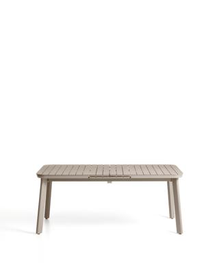 Стол La Forma (ех Julia Grup) Раздвижной уличный стол Izola из алюминия с бежевой отделкой, 185 (235) x 100 см арт. 482261