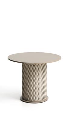 Стол La Forma (ех Julia Grup) Уличный стол Sedalis цвета таупе из алюминия и веревки Ø135 см арт. 482027