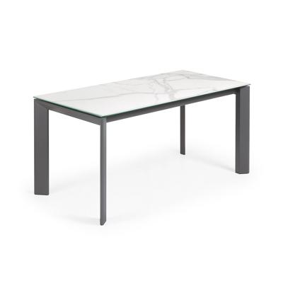 Стол La Forma (ех Julia Grup) Стол Atta 160 (220) x90 антрацит, керамика арт. 051240