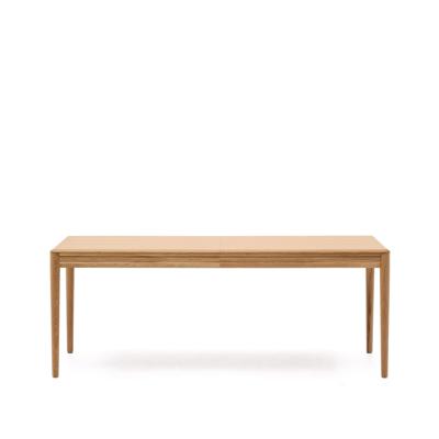 Стол La Forma (ех Julia Grup) Раздвижной стол Lenon из натурального массива дуба и шпона 200(280)x90 арт. 197573