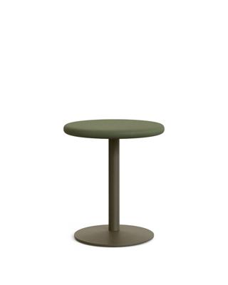 Стол La Forma (ех Julia Grup) Уличный стол Esilda зеленый из цемента и стали со столешницей Ø70 см арт. 263229