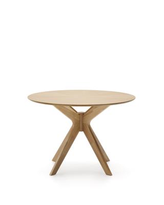 Стол La Forma (ех Julia Grup) Круглый стол Naanim из дубового шпона, Ø 100 см арт. 483343