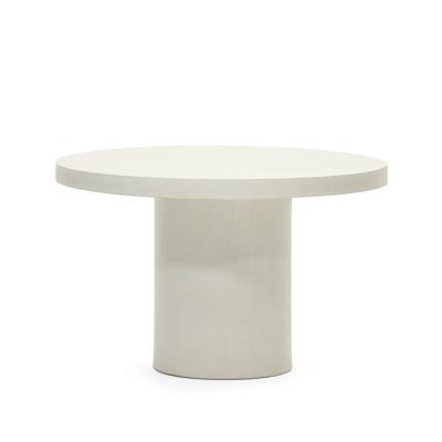 Стол La Forma (ех Julia Grup) Aiguablava Круглый стол из белого цемента Ø 120 см арт. 156809