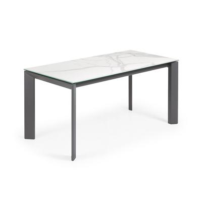 Стол La Forma (ех Julia Grup) Стол Atta 160 (220) x90 антрацит, керамика арт. 051240