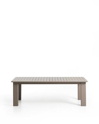 Стол La Forma (ех Julia Grup) Раздвижной стол Livorno из алюминия цвета таупе, 233(350) x 100 см арт. 482608