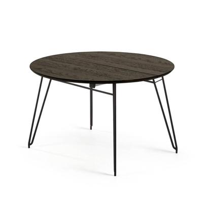 Стол La Forma (ех Julia Grup) Круглый стол Norfort 120(200) х 120 арт. 069511