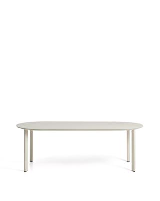 Стол La Forma (ех Julia Grup) Уличный стол Erice из алюминия и закаленного стекла цвета экрю, 230 x 100 см арт. 482932
