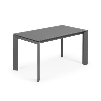 Стол La Forma (ех Julia Grup) Стол Atta 140 (200) x90 темно-серый, стекло арт. 051228