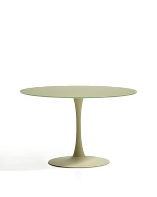 Стол La Forma (ех Julia Grup) Стол Vedira из стекла и зеленой стали, диаметр 120 см арт. 505251