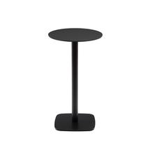Стол La Forma (ех Julia Grup) Dina высокий круглый садовый стол черный с черной металлической основой Ø 60x96 см арт. 177061