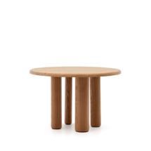 Стол La Forma (ех Julia Grup) Mailen Круглый стол из ясеневого шпона с натуральной отделкой Ø 120 см арт. 178212