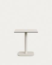 Стол La Forma (ех Julia Grup) Dina Уличный стол белый на белом металлическом основании 68 x 68 x 70 см арт. 177969