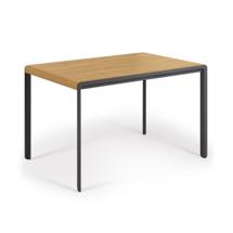 Стол La Forma (ех Julia Grup) Раздвижной стол Nadyria с дубовым шпоном и стальными ножками120 (160) x 80 cm арт. 102271