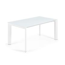 Стол La Forma (ех Julia Grup) ATTA Стол 160 (220) x90 белое стекло арт. 045454
