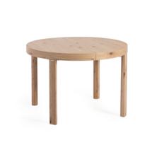 Стол La Forma (ех Julia Grup) Extendable Раздвижной круглый стол с дубовым шпоном и ножками из массива дерева Ø120(170)x12 арт. 145916