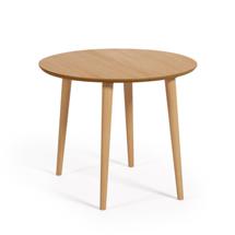 Стол La Forma (ех Julia Grup) Oqui Раздвижной стол из шпона дуба и массива дерева 90 (170) x 90 см арт. 150710