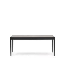 Стол La Forma (ех Julia Grup) Раздвижной стол Lenon черный из шпона и массива дуба 160(240)x90 арт. 197780