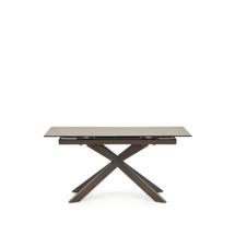 Стол La Forma (ех Julia Grup) Atminda Раздвижной стол из керамики и стали с коричневой отделкой 160 (210) x 90 см арт. 148221