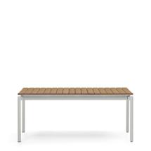 Стол La Forma (ех Julia Grup) Уличный раздвижной стол Canyelles из полистирола и алюминия светло-серого цвета, 180 (240) x 100 арт. 421376