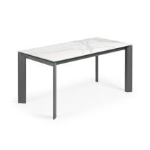 Стол La Forma (ех Julia Grup) Стол Atta 160 (220) x90 антрацит, керамика арт. 051240