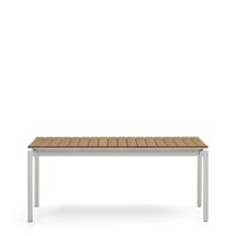 Стол La Forma (ех Julia Grup) Уличный раздвижной стол Canyelles из полистирола и алюминия светло-серого цвета, 180 (240) x 100 арт. 421376