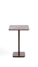 Стол La Forma (ех Julia Grup) Уличный стол Brai из оцинкованной стали бордового цвета, 70 x 70 см арт. 482207