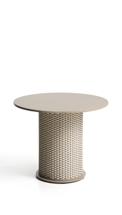 Стол La Forma (ех Julia Grup) Уличный стол Sedalis цвета таупе из алюминия и веревки Ø135 см арт. 482027