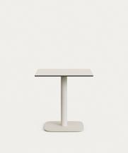 Стол La Forma (ех Julia Grup) Dina Уличный стол белый на белом металлическом основании 68 x 68 x 70 см арт. 177969