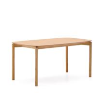 Стол La Forma (ех Julia Grup) Стол Indara из шпона и каучукового дерева с натуральной отделкой 160 х 90 арт. 251565