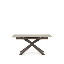 Стол La Forma (ех Julia Grup) Atminda Раздвижной стол из керамики и стали с коричневой отделкой 160 (210) x 90 см арт. 148221