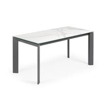 Стол La Forma (ех Julia Grup) Стол Atta 160 (220) x90 антрацит, керамика арт. 051240