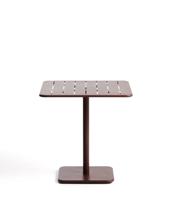 Стол La Forma (ех Julia Grup) Уличный стол Brai из оцинкованной стали бордового цвета, 70 x 70 см арт. 482207