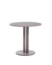 Стол La Forma (ех Julia Grup) Уличный стол Sedalis из стали со столешницей из серо-коричневого алюминия Ø80 см арт. 251577