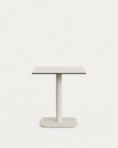 Стол La Forma (ех Julia Grup) Dina Уличный стол белый на белом металлическом основании 68 x 68 x 70 см арт. 177969