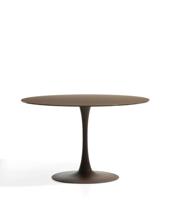 Стол La Forma (ех Julia Grup) Стол Vedira из стекла и коричневой стали, диаметр 120 см арт. 505239