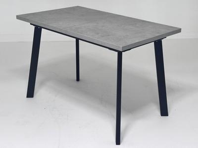 Стол М-СИТИ Стол КАНЗАС 120 БЕТОН ЧИКАГО св.серый / Черный каркас М-City арт. 480M06048