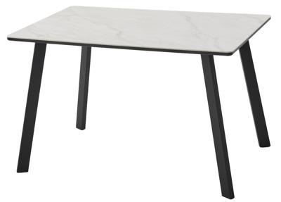 Стол М-СИТИ Стол ТИК ТАК 120 PANDORA LIGHT, керамика / Черный каркас М-City арт. 480M06131