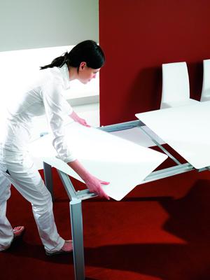 Стол М-СИТИ Стол MAGO (01.34) 100/140*70*Н75 см (М312/ M312/ М312  песочн.композит+L072ал) арт. 01.34.M312.M312.M312.L072