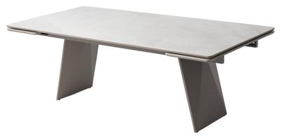 Стол М-СИТИ Стол ШЕРЛ  220 CRYSTAL ONIX BIANCO, керамика / Латте каркас М-City арт. 480M06046