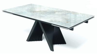 Стол М-СИТИ Стол ГАМЛЕТ 200 Glastonbury Savia Matt , керамика / Латте каркас, М-City арт. 480M06201