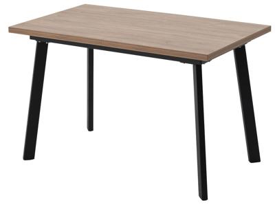 Стол М-СИТИ Стол КАНЗАС 120 ДУБ КУНЕО / Черный каркас М-City арт. 480M06047