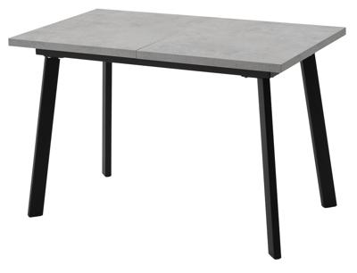Стол М-СИТИ Стол КАНЗАС 120 БЕТОН ЧИКАГО св.серый / Черный каркас М-City арт. 480M06048