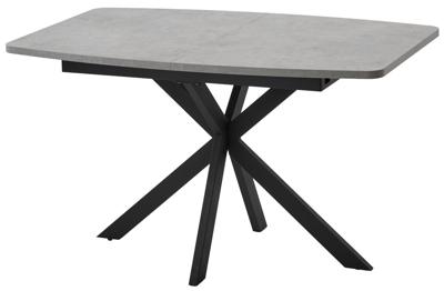 Стол М-СИТИ Стол АРИЗОНА 130 БЕТОН ЧИКАГО СВ.СЕРЫЙ / Черный каркас М-City арт. 480M06050