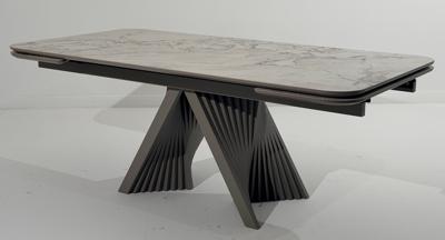 Стол М-СИТИ Стол ГАМЛЕТ 200 цвет Гластонбери (Glastonbury Savia Matt), керамика / Латте каркас арт. 480M06201