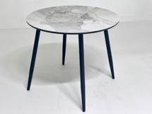 Стол М-СИТИ Стол МИЛТОН D89 PANDORA LIGHT  122 BG, керамика / Черный каркас М-City арт. 480M06045